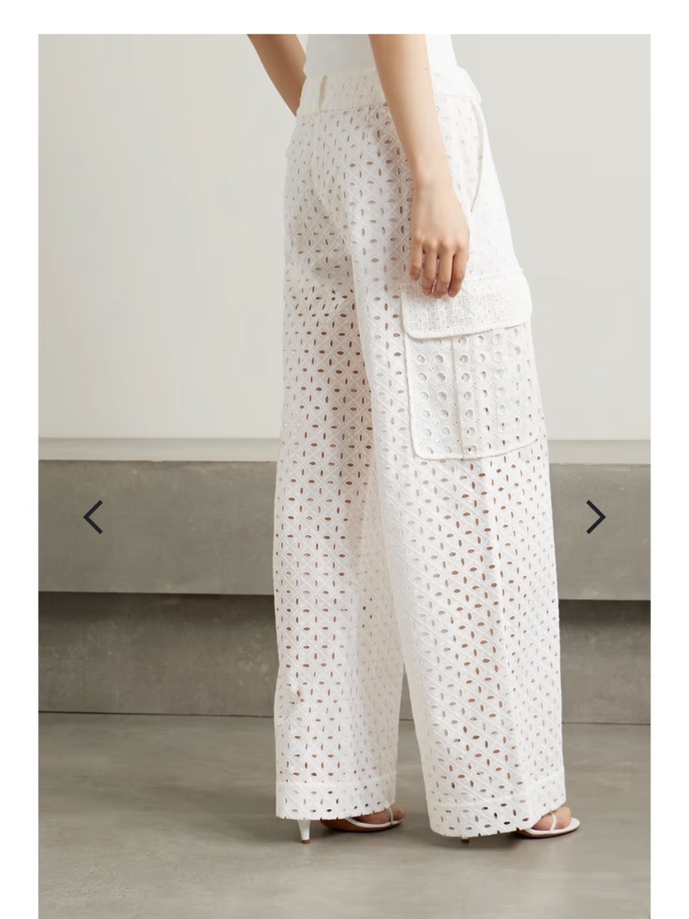 Zimmermann Matchmaker Anglaise Ivory Cotton crochet Pant US Size 4 NWT - Picture 2 of 14